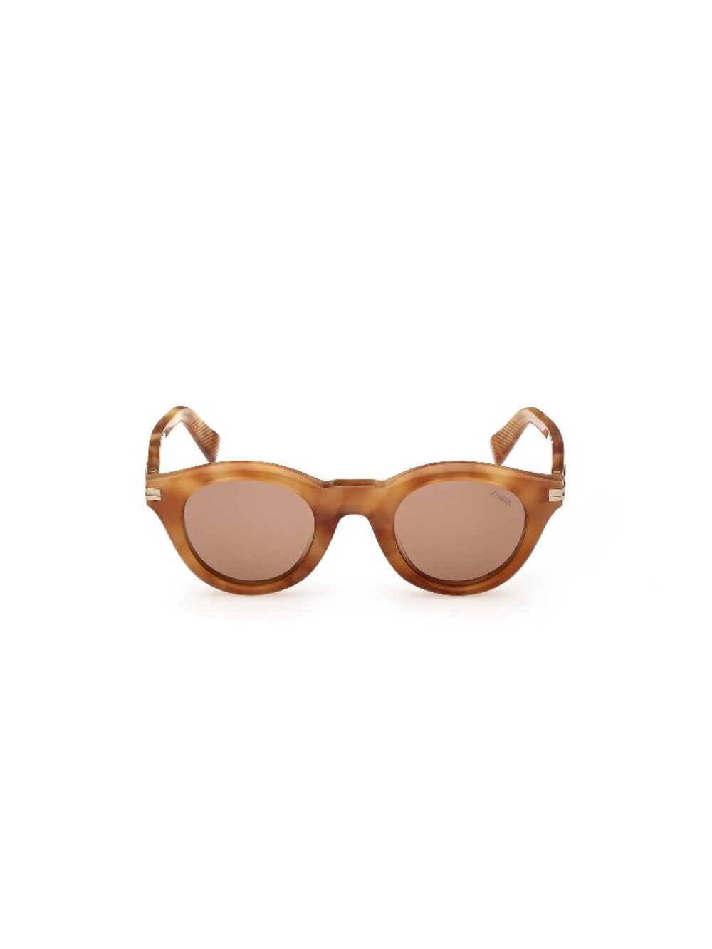 New Zegna Men's Sunglasses Havana Brown Lens Injected Frame EZ0302 53E 46